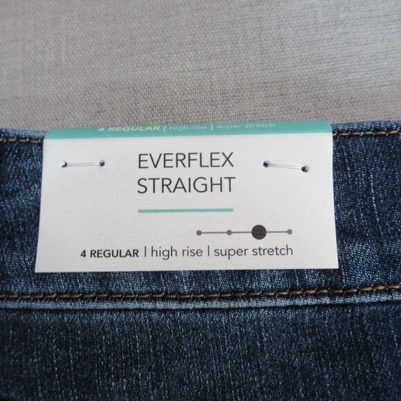 M Jeans Maurice Womens Size 4 Blue Button Fly Straight High Rise Med Wash NWT - Picture 11 of 14